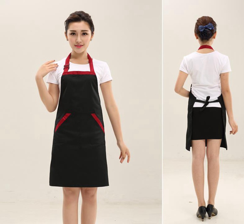 Custom aprons for food industry business with logo printing 